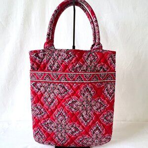 Vera Bradley Retired Pattern, Frankly Scarlet, Shoulder Bag Tote, EUC!